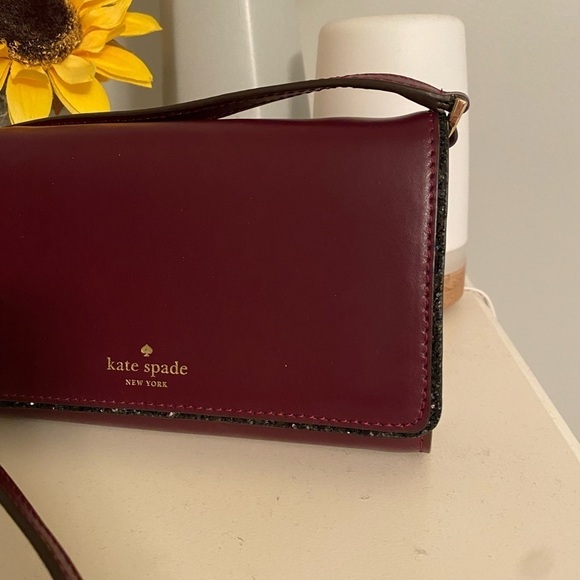 Kate Spade Connie Crossbody Bag Plum Glitter - Picture 4 of 15
